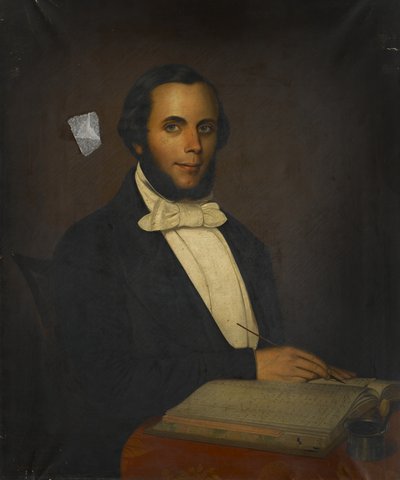 Dr William Bate Junior, 1854 by Matthew Popham